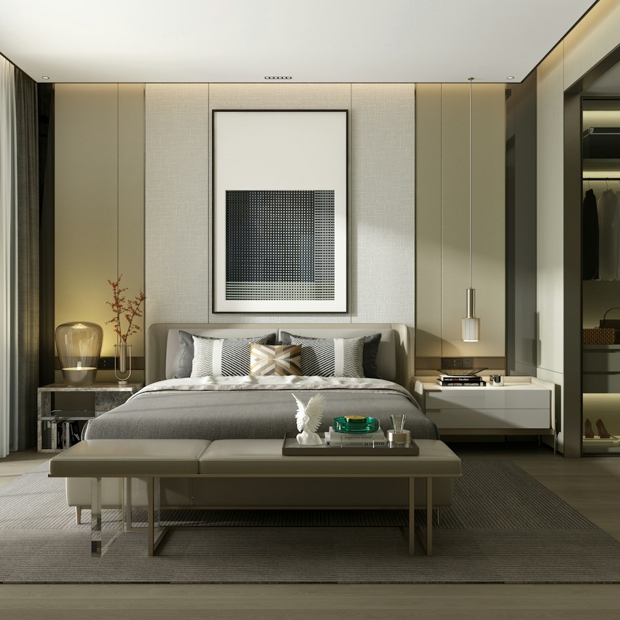 mobilianco-p_beds2 سرير منجّد رمادي - الصورة 1